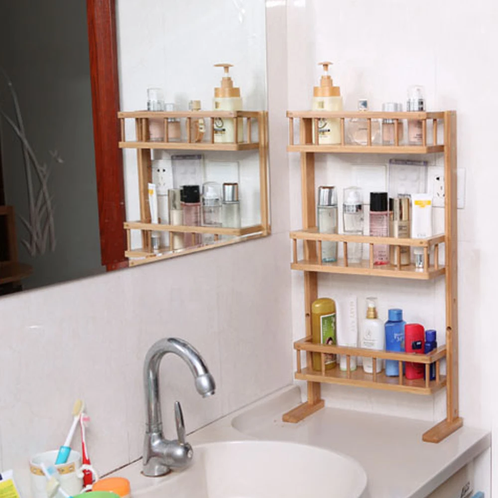  A1 Bamboo refrigerator rack hanging multi-purpose finishing storage shelf kitchen seasoning rack ba - 32915587526