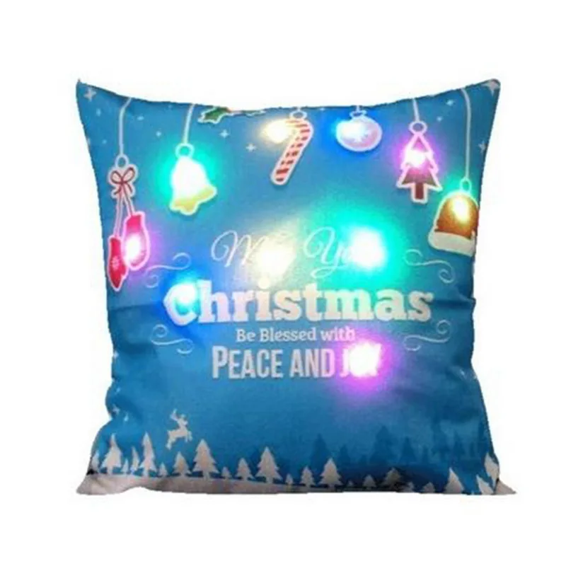 Urijk 1 шт. светодиодные наволочки Рождественские декоративные подушки для