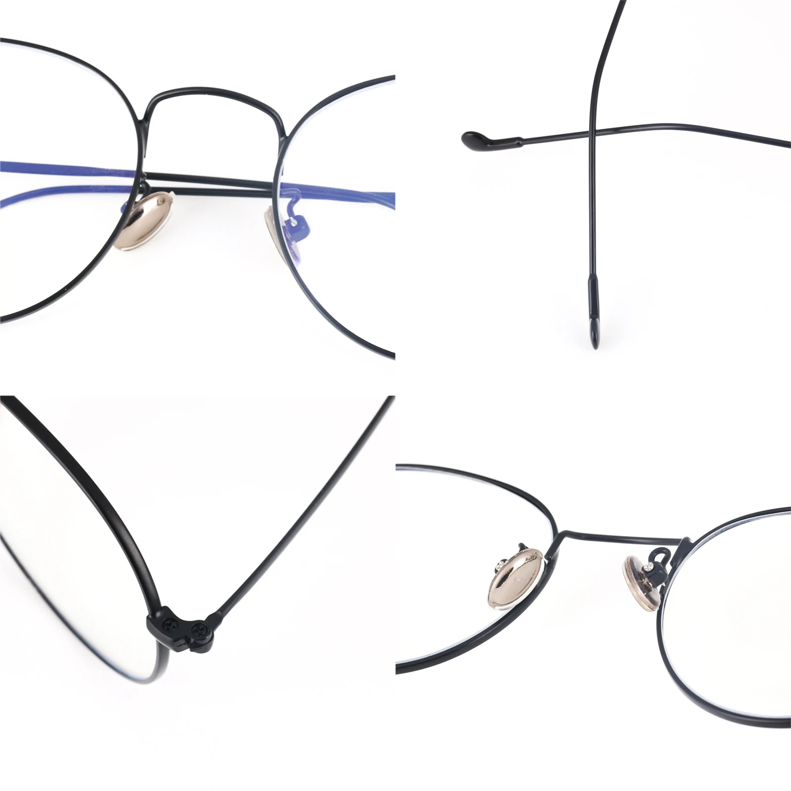 Новинка, дизайнерские ретро женские очки, оправа, простые металлические круглые очки, прозрачные линзы, металлическая оправа, очки