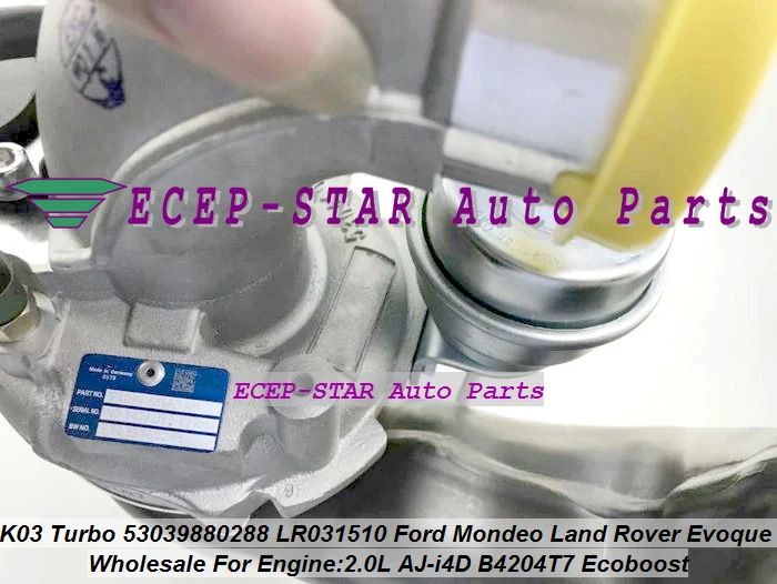 K03 53039880260 53039880288 LR031510 1682133 1687963 Turbo For Ford Mondeo For Land Rover Evoque 2.0L AJ-i4D B4204T7 Ecoboost (1)
