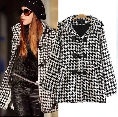 casaco preto e branco feminino