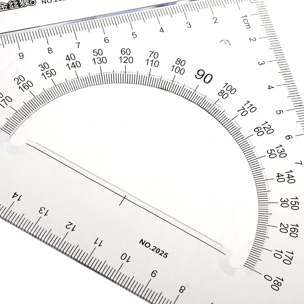 Triangle Ruler XRHYY Set of 2pcs 30/60 45 Degree Triangle Protractor Ruler Drawing Tool