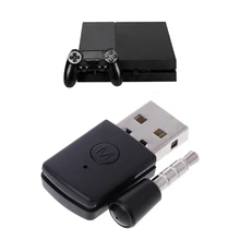 Черный USB Bluetooth ключ беспроводной наушники микрофон адаптер для PS4 контроллер консоли 1 комплект пластик 5 в USB Bluetooth адаптер