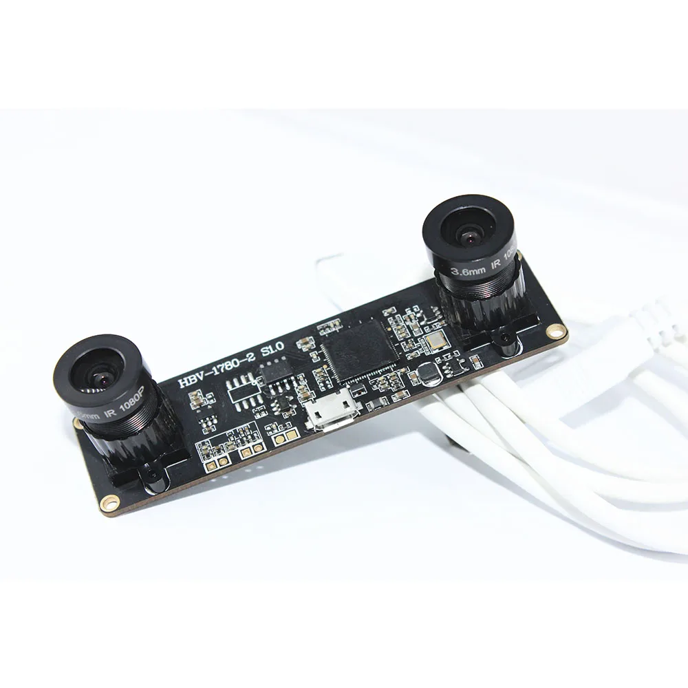 

Free shipping! Micro MINI USB2.0 Free driver 30fps 1MP HD synchronized stereo dual camera module with MJPEG and YUY2 output
