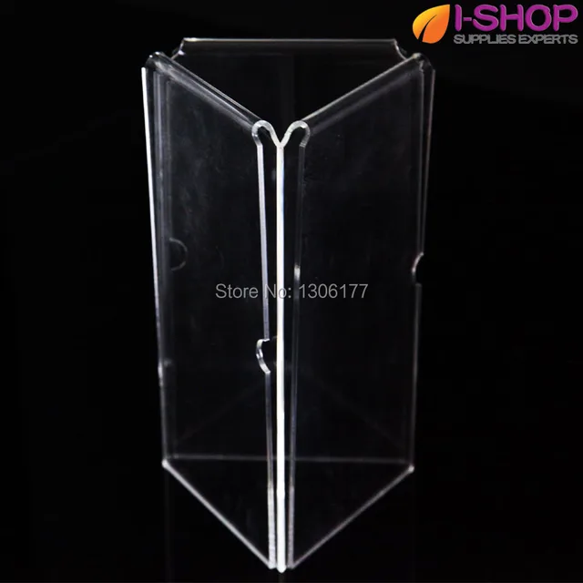 table sign holder with 1 3a4 tri fold design menu display photo