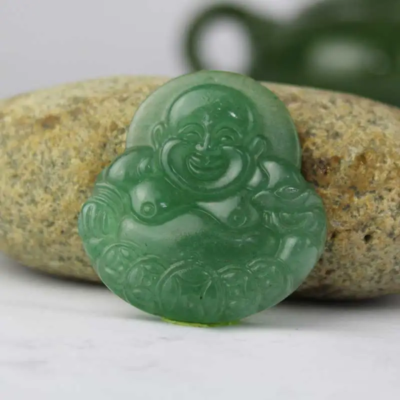 Buy KYSZDL Natural green Dongling yu stone carvings