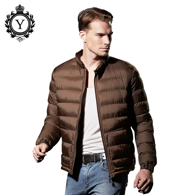 COUTUDI 2017 New Winter Jacket font b Men b font Casual Solid Color Ultralight Down Jackets