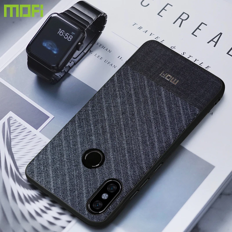 

Redmi Note 5 Case For Xiaomi Redmi Note 5 Case MOFi Cloth Fabrics Back Cover Redmi Note 5 Pro Case Global version Business Dark