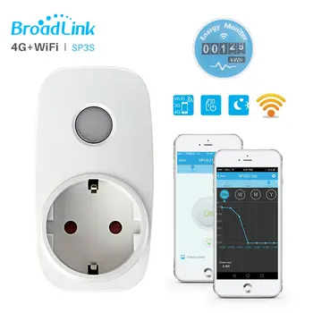 

Broadlink SP3S WiFi Socket Plug Outlet EU Standard Wireless Connection Via APP Control Support Alexa Echo Smart Home automation
