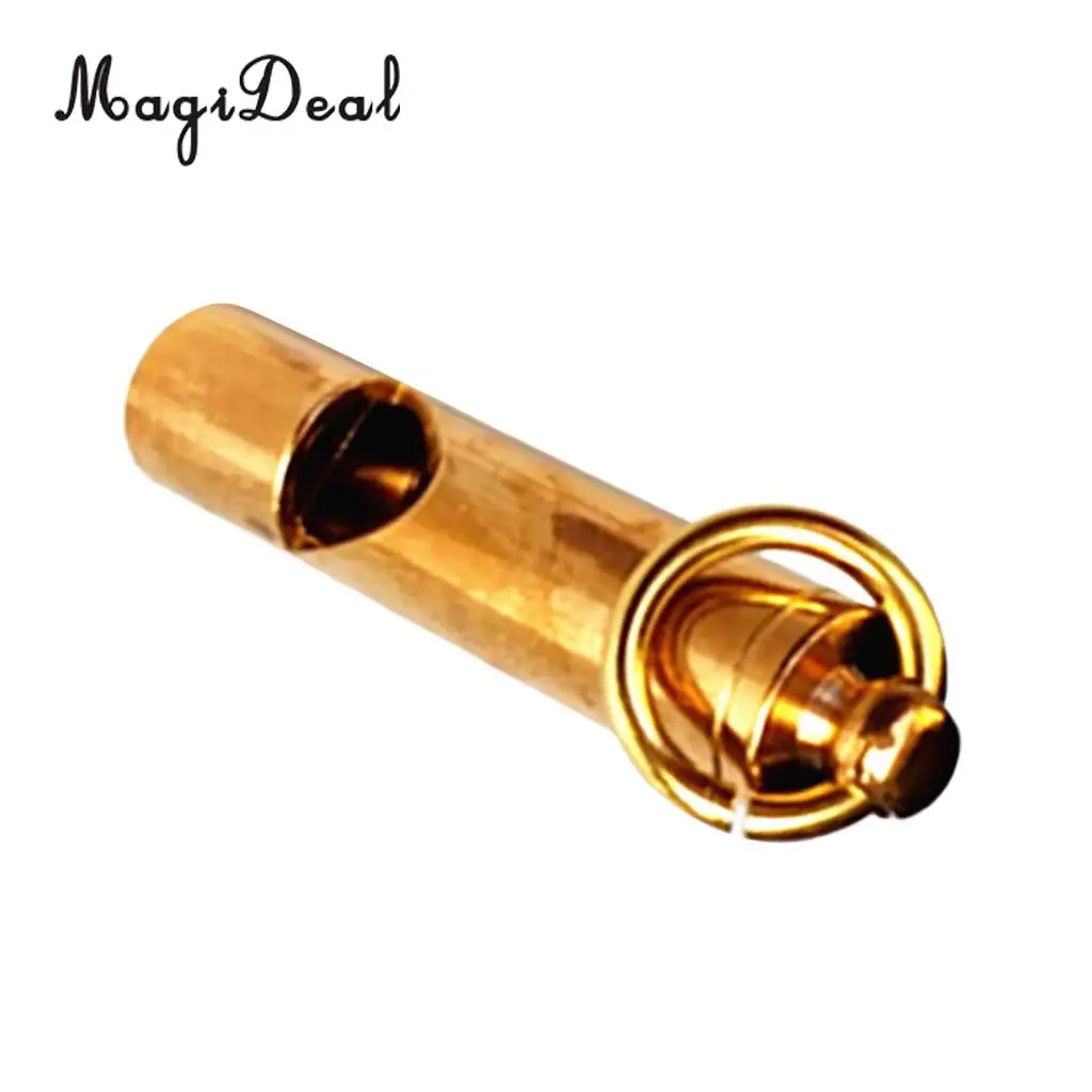 MagiDeal Durable Soild Brass Safety Whistle for Scuba Diving Camping Outdoor Water Sport Rescue Survival