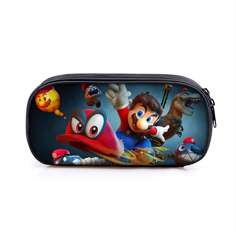 Super Mario Bros Sonic Kids PencilBag, Студенческая сумка для детей, новая милая Высококачественная канцелярская сумка, пенал