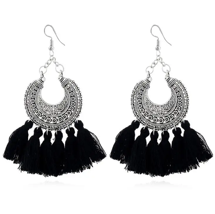 

Charm Tassel Earring For Women Ethic Bohemia Style Dorp Earrings Vintage Statement Jewelry