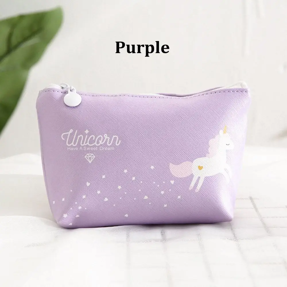 1 шт. сумка с единорогом женская косметичка дорожная сумка держатель многофункциональная сумка для детей подарок - Цвет: purple bag