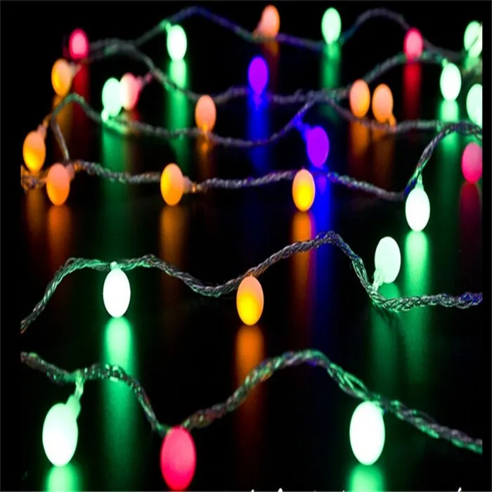 10M 50 led string fairy lights with cherry ball AC220V led Christmas lights outdoor christmas and wedding decorations garland 10M 50 led string fairy lights with cherry ball AC220V led Christmas lights outdoor christmas and wedding decorations garland