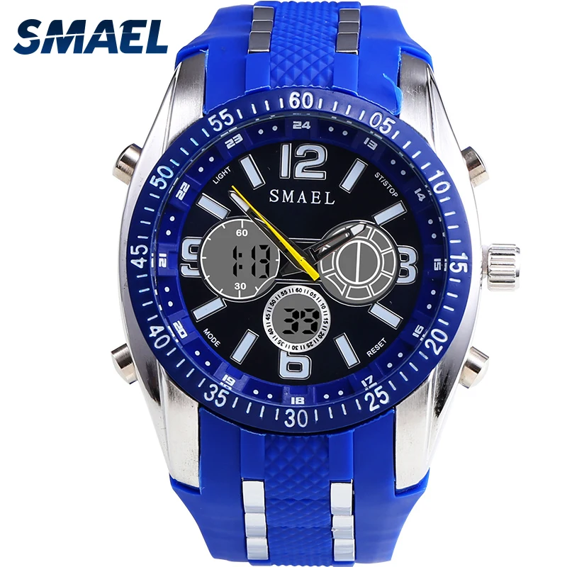 

2017SMAEL Men Sport Watches Shockproof Fashional Alloy Wristwatch Modern Original Automatic Date Casual Decorate Male Clock1006B