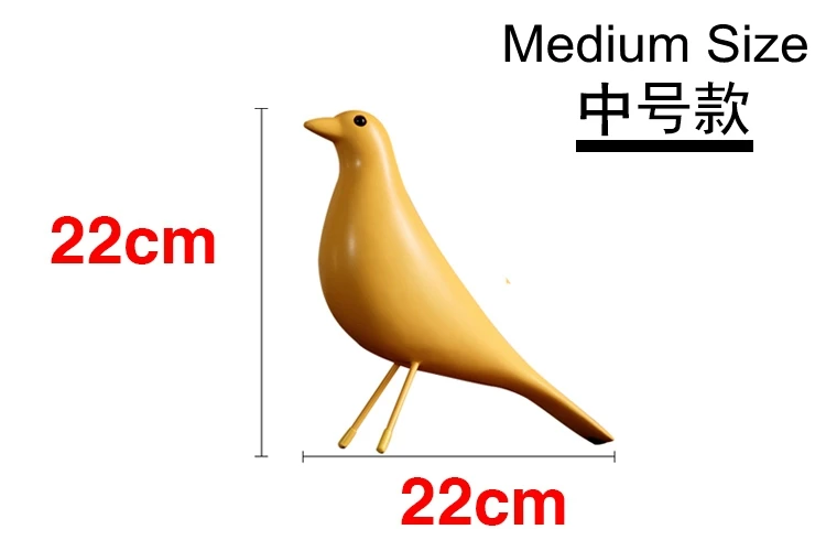 Дом Птица ремесел Простой Современный Стиль Витрина дома гостиная смолы голубь ремесло украшения витрине Nordic большая птица L + M + S