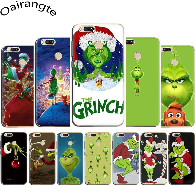

the Green of Monster Grinch Hard Phone Case for Xiaomi 5 5S 5X 6 6X A1 A2 8 9 SE Lite Mix 2S Max 3 F1 9T A3 Pro CC9e