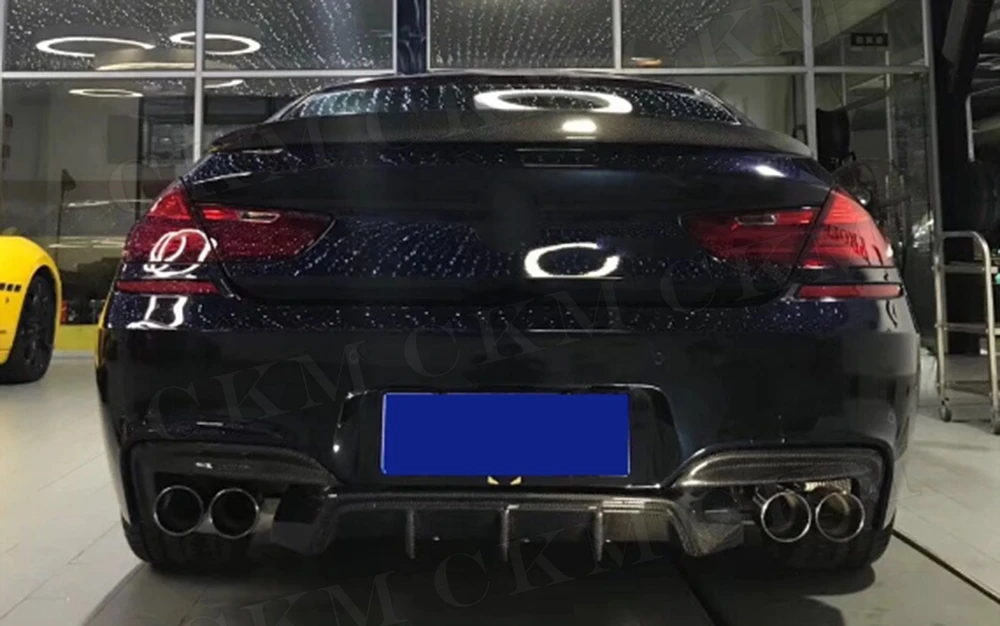 Задний диффузор из углеродного волокна бампер спойлер для BMW 6 серии F06 F12 F13 M6 M Sport