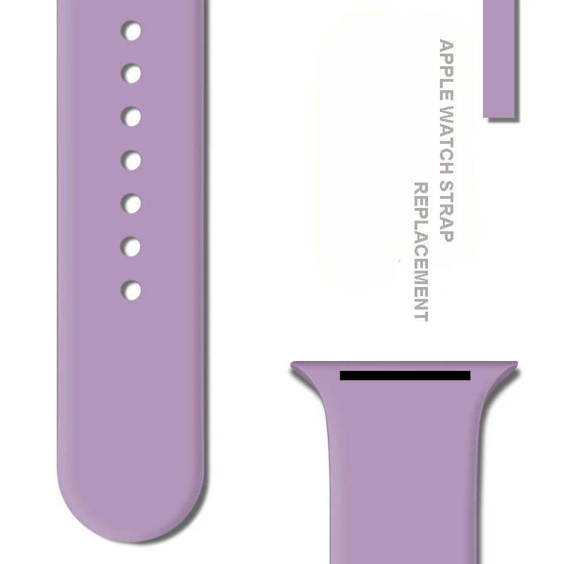 

Sport Silicone Strap For Apple Watch band Case 38mm 42mm 40mm 44mm for iwatch series 4 3 2 1 soft silicone strap replacement