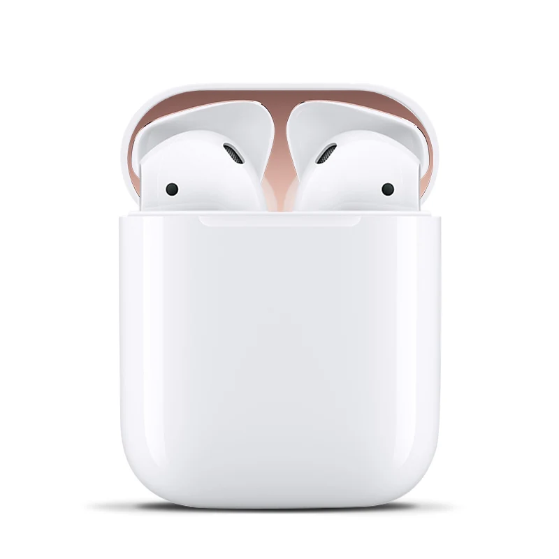 Ультратонкая металлическая Пылезащитная наклейка для AirPods защитная наклейка для Apple airpods