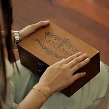 Винтажная деревянная коробка 21,5*14*9 см