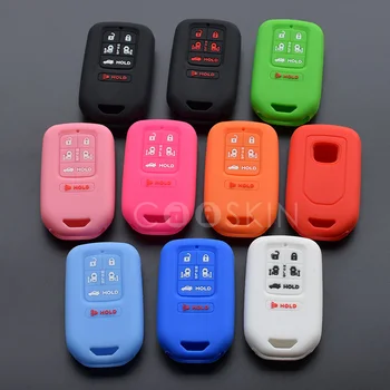 

100pcs/lot silicone car key fob cover case set skin for HONDA Odyssey Freed Elysion MPV Remote key Rubber protect shell
