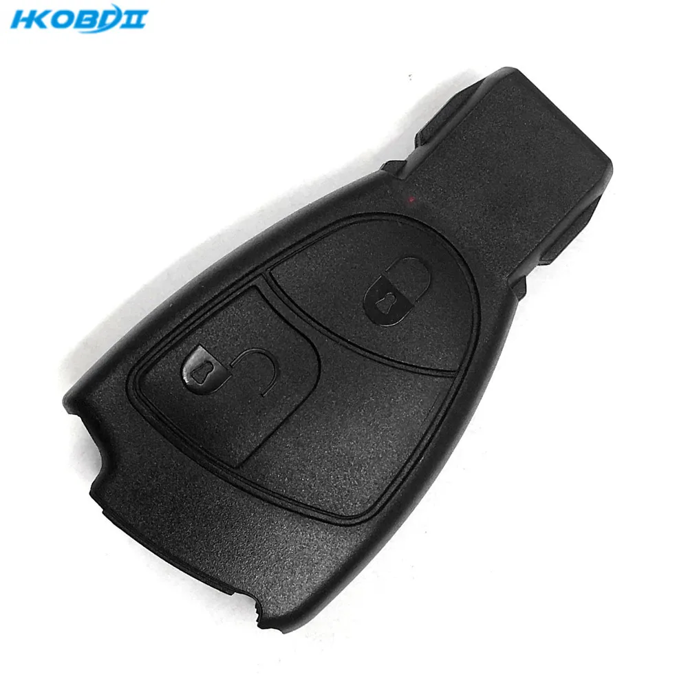 HKOBDII 2 кнопки чехол для дистанционного ключа от машины оболочка Fob Mercedes-Benz MB M S C E CL
