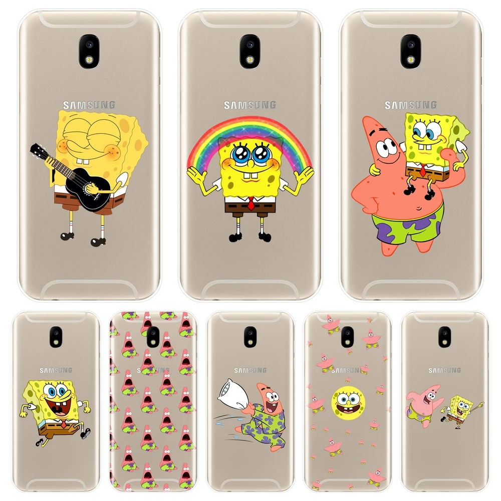 

Back Cover For Samsung Galaxy J2 J5 J7 Prime J4 J6 J8 Plus 2018 J3 J5 J7 2015 2016 2017 Spongebob Star Silicone Soft Phone Case