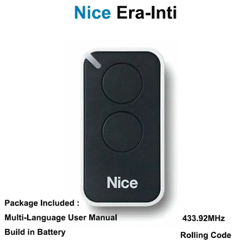 

for NICE Era Inti transmitter garage door remote control rolling code duplicator