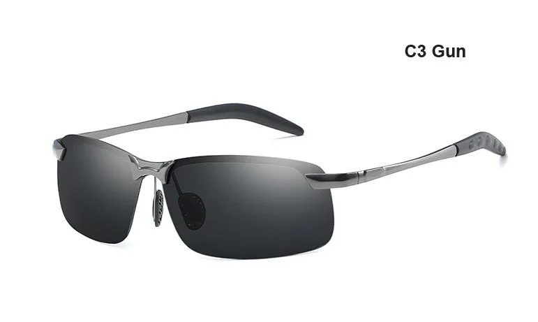 Сплав для мужчин's рыбалка поляризованные очки Спорт солнцезащитные очки для вождения, очки, очки óculos де очки Lunettes 3043 - Цвет: C3gun