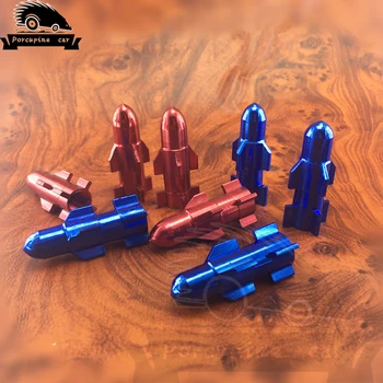 

Bullet Rocket head Dust Cover Protector Dust Caps Air Stems Caps Tire Valve Wheel Car Tire Cover for BMW Mercedes VW Audi Mazda