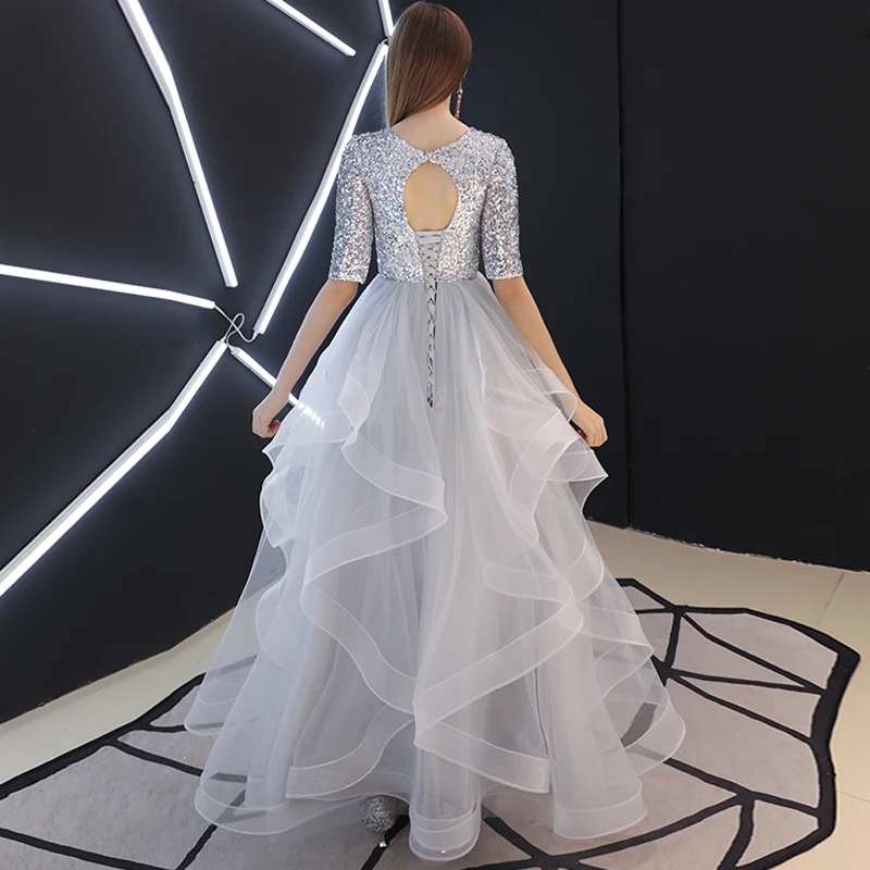 Вечернее платье weiyin De Soiree 2021 Новое с блестками на шнуровке Длинные вечерние
