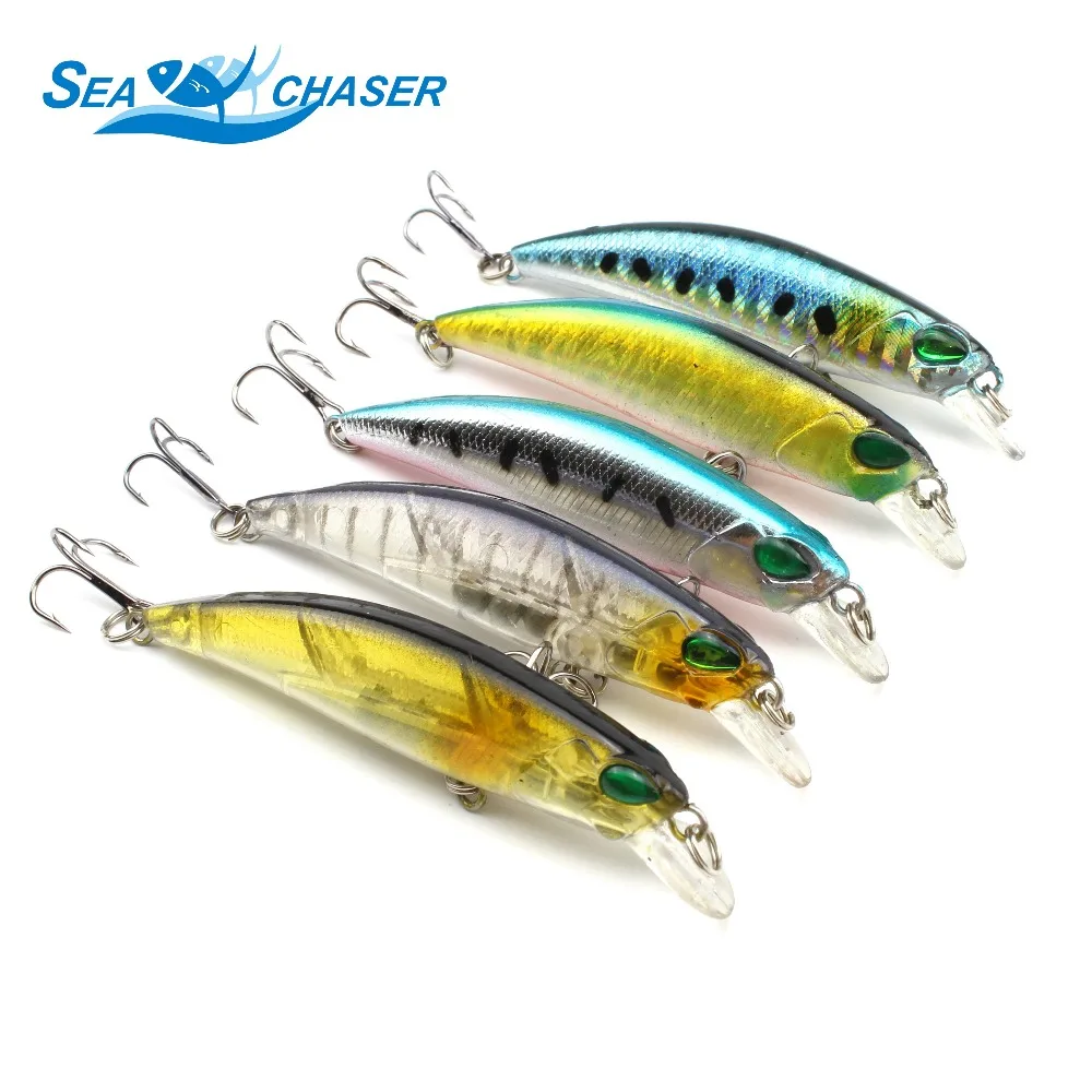  5pcs 5 colors 6.5cm 4g Swim Fish Fishing Lure Artificial Hard Crank Bait topwater Wobbler japan Min