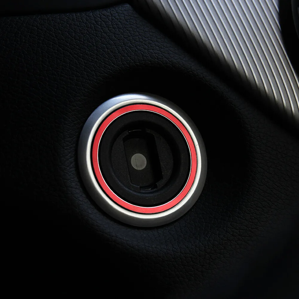 

Aluminum Engine Start Car Ignition Switch Cover Ring For Mercedes Benz A/ B/ C/ GLK/ ML/ GL/ CLA / GLA / CLS AMG Series