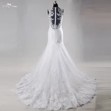 Rsw989 yiaibridal реальной работы фотографии Русалка Кружево Цветной Кристалл свадебное платье