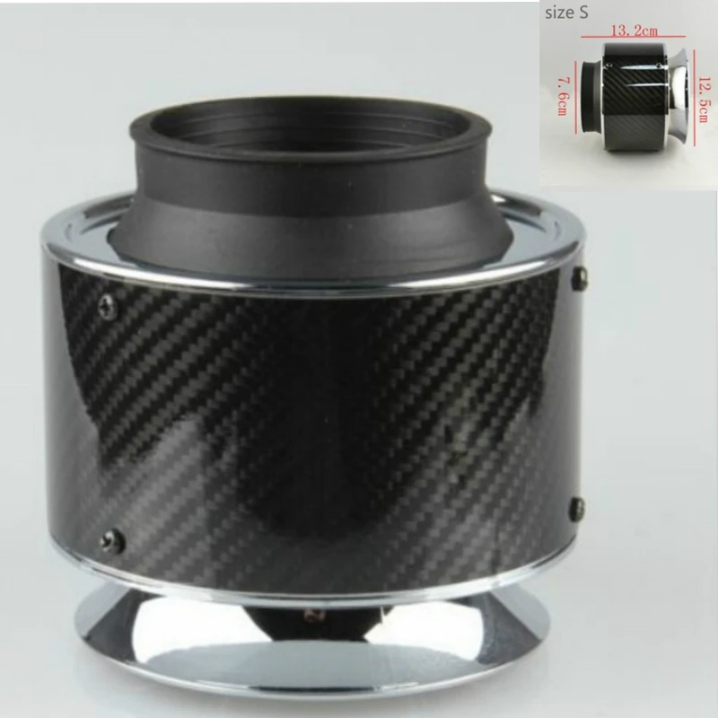

car-styling Carbon Fiber Cold Feed Induction Kit Air Intake Kit Air Filter Box Air Filter For vw golf 4 5 6/ford focus 2 3