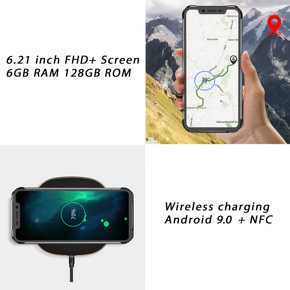 Цена вентилятора BLACKVIEW BV9600 Pro IP68 6 ГБ + 128 Гб P70 смартфон 16 МП 21 дюймов FHD Беспроводная