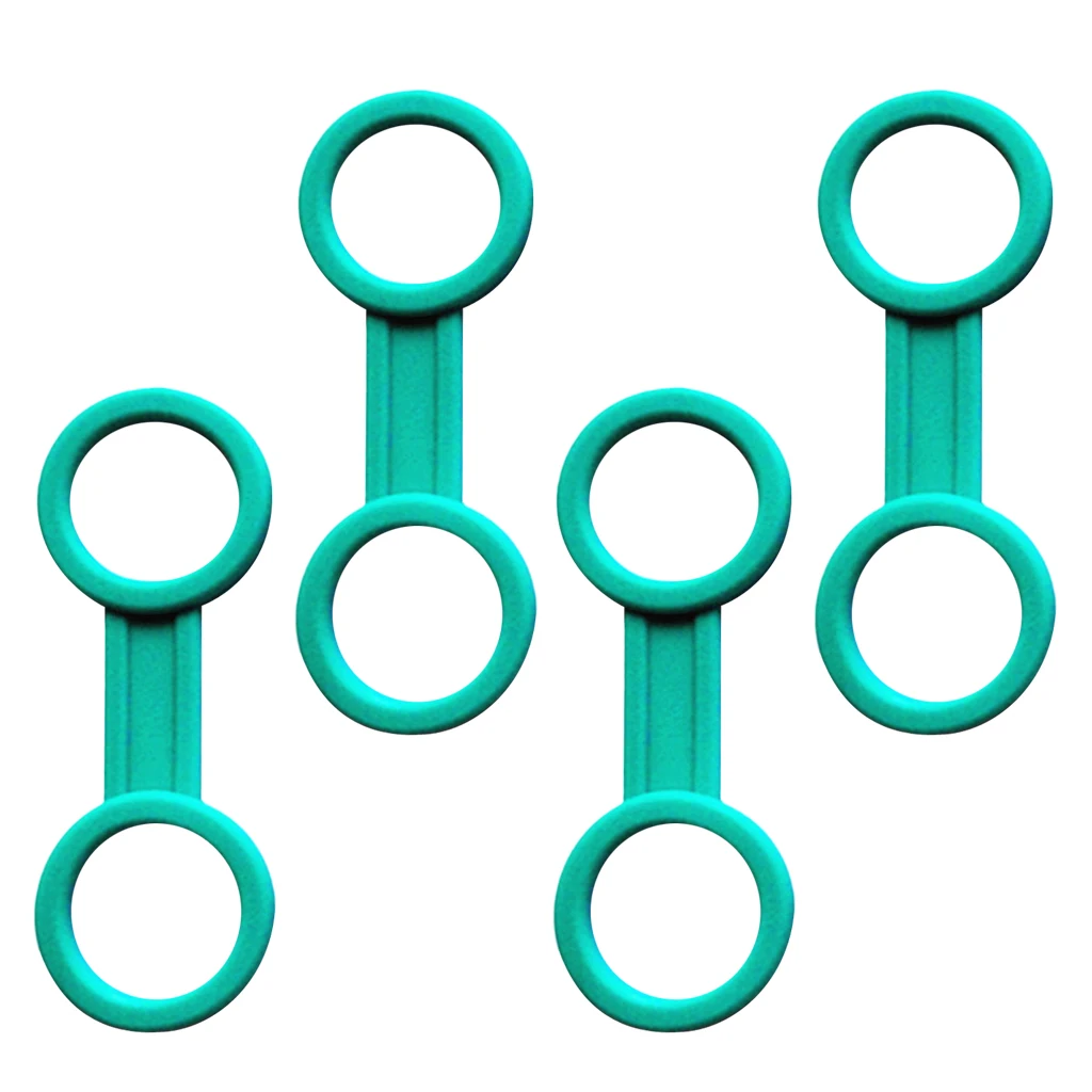 4pcs Silicone Rubber Snorkel Keeper Clip Attaching to Scuba Dive Mask for Water Sports Snorkeling Diving Surfing Accessories