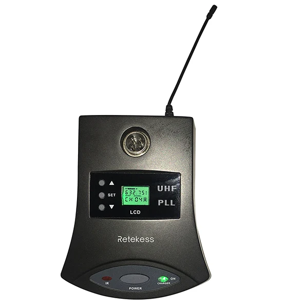 Retekess T124 RF Wireless Conference System Simultaneous Interpretation Floor Support Microphone Audio Transmitter for Meeting