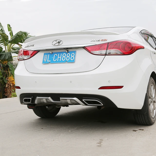 Fit For Hyundai Elantra 2014 2016 Rear Bumper Diffuser Bumpers Lip