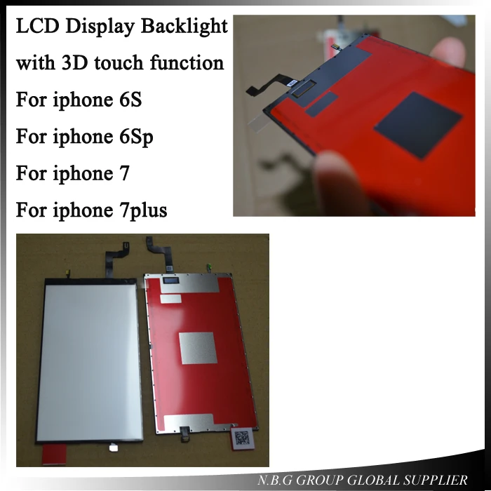 10pcs/lot LCD Display Backlight panel For iPhone 6s 6s 7 plus Lcd