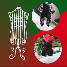 

Multifunctional Metal Pet Dog Cloth Display Stand Attractive Dog Clothes Hangers Mannequins Model For Pet Shop Drop Shipping