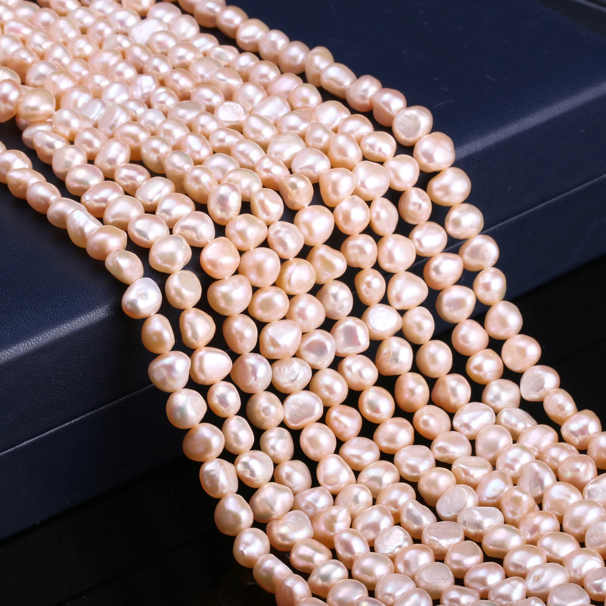 

100% Natural Freeform Freshwater Cultured Pearls Beads DIY Beads for Jewelry Making DIY Strand 13 Inches Size 7mm-8mm