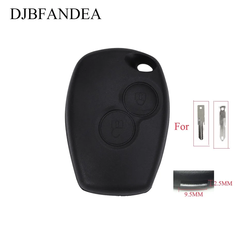 

DJBFANDEA 2 Button Car Key Shell Case For Renault Megane Modus Espace Laguna Duster Logan DACIA Sandero Fluence Clio Kangoo