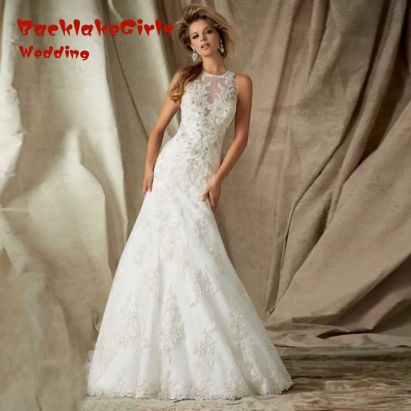Top Fashionable Top Fashion Beading Lace Mermaid font b Wedding b font font b Dresses b