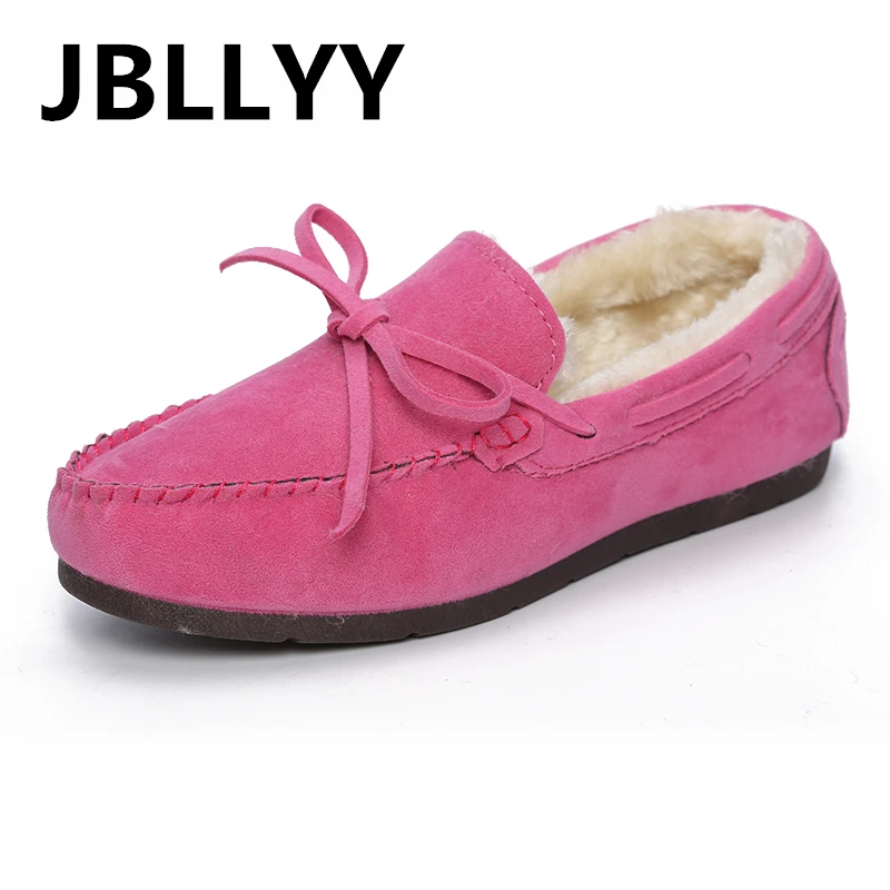 

Jbllyy Brand Fashion Winter Style Soft Moccasins Couples Flats Loafer Shoes Couples Doug Shoes High Quality Warm Shoes