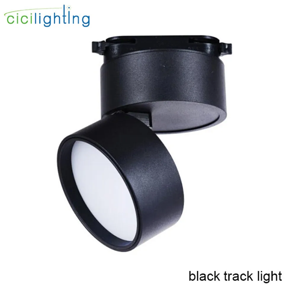 black track light 1 шт., ретро минималистичный светодиодный светильник для отслеживания, точечный светильник, потолочный светильник, 110 В/220 В, внутреннее освещение для прихожей, магазина одежды, бара - Испускаемый цвет: black track light