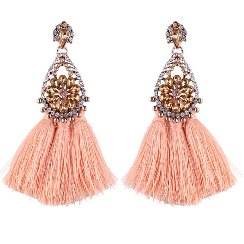 New Boho Drop Dangle Fringe Earring Vintage ethnic Statement Tassel