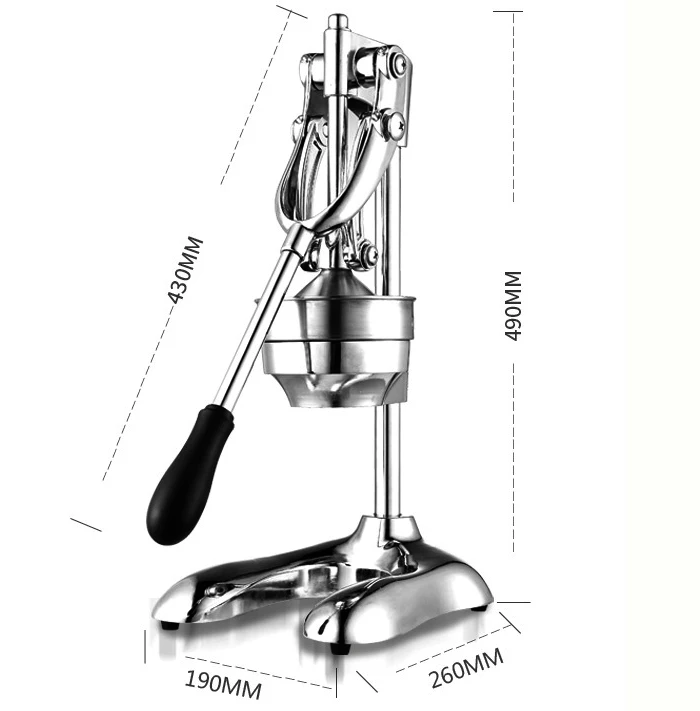 Коммерческая соковыжималка из нержавеющей стали, Ручной пресс, соковыжималка, соковыжималка для цитрусовых, лимона, апельсина, граната, фруктового сока, экстрактор