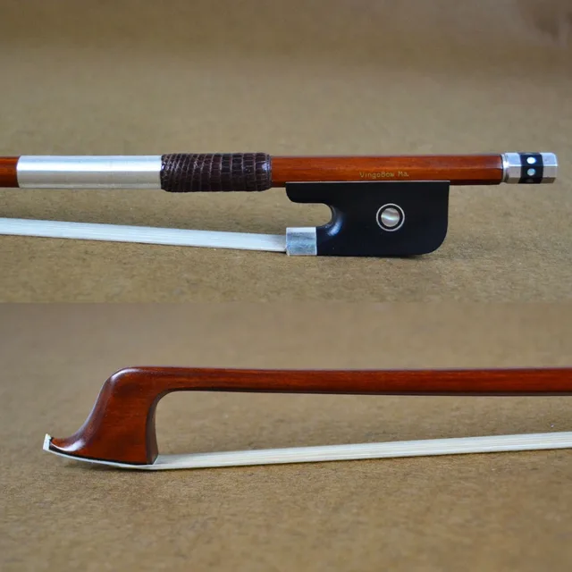 Cheap Tourte Model Master Pure Silver Mounted Pernambuco Cello Bow! Warm Tone and Nice Flexibility Free Shipping With a Hard Wood Case